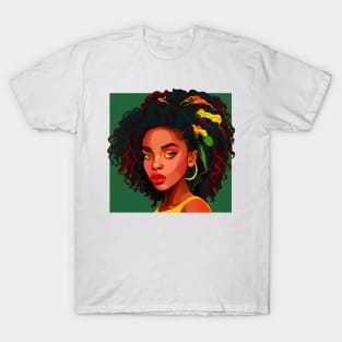 I Am Black History Afrocentric Woman T-Shirt T-Shirt